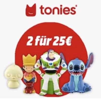 🎶 MediaMarkt: 2 Tonies Hörfiguren für 25€ + 2,99€ VSK