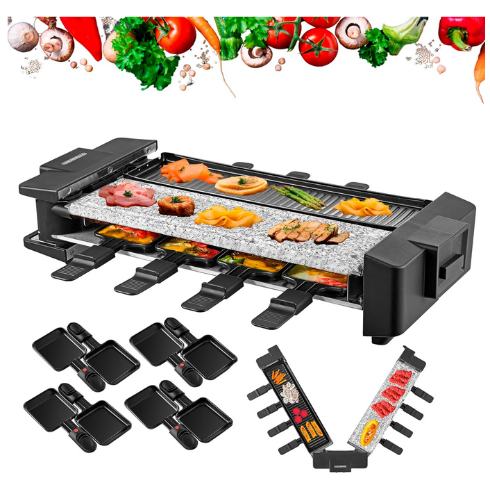 🥩 Steinborg SB-2220 Raclette Grill bis 8 Personen für 32,43€ (statt 50€)