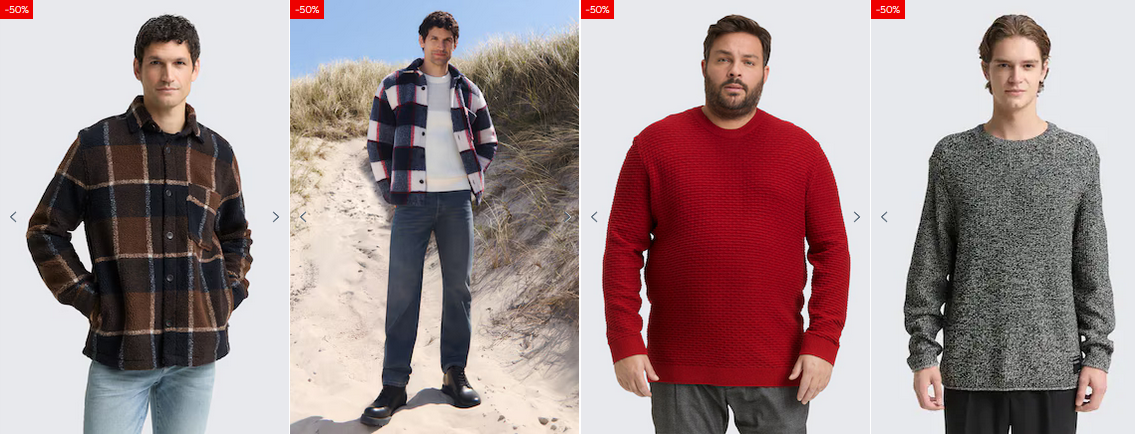 👖👕 Nur heute: Tom Tailor bis 50% Final Sale + 20% extra Rabatt