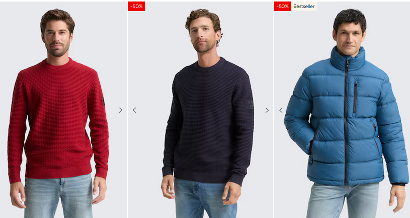 👖👕 Tom Tailor bis 50% Final Sale + 20% extra Rabatt