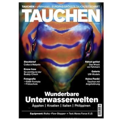 🤿 12 Ausgaben vom 🤿 12 Ausgaben vom Tauchen Magazin für 145,60€ + Prämie: bis 145€ Gutschein + Kühltasche