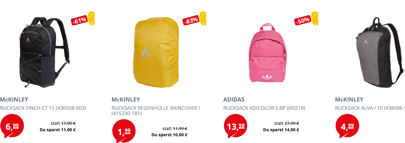 Picksport Rucksack & Taschen Sale ab 4,99€ +VSK Picksport Rucksack & Taschen Sale ab 4,99€ +VSK