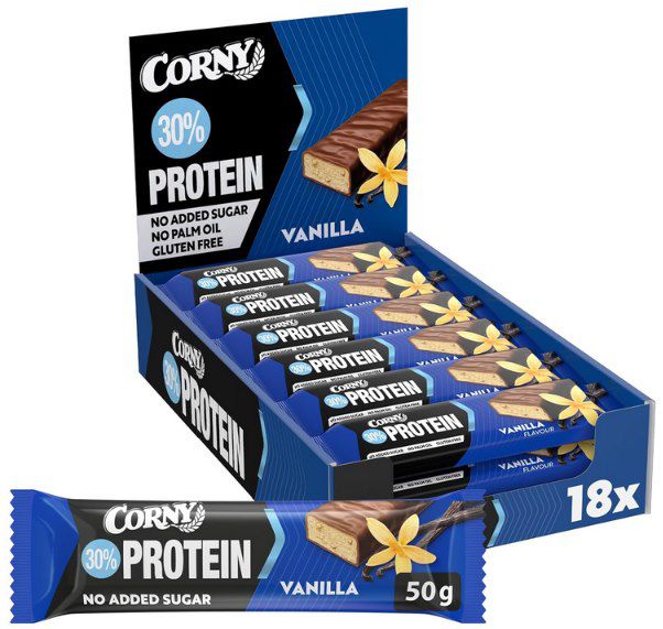 🍫 18x Corny Protein Power Vanille ab 13€ (statt 19€)   0,73€ pro Riegel