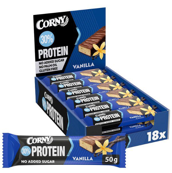 🍫 18x Corny Protein Power Vanille ab 15,37€ (statt 19€) – 0,85€ pro Riegel