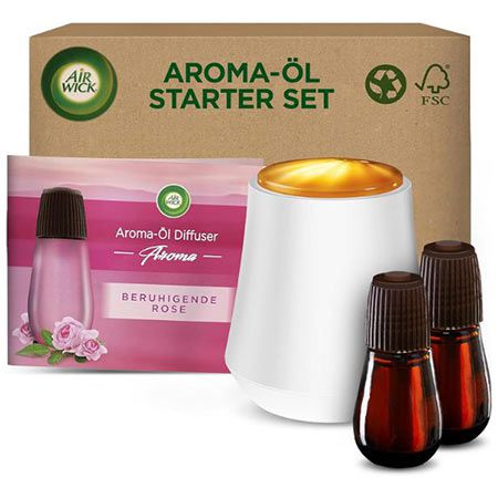 👃🏻 Air Wick Aroma-Öl Flakon Starter Set mit 2 Nachfüllern ab 12,23€ (statt 17€)