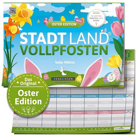 Denkriesen   Stadt Land Vollpfosten Oster Edition, DINA4 für 9,87€ (statt 13€)