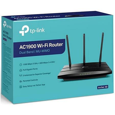 🛜 TP-Link Archer A8 AC1900 Router mit bis zu 1.900 Mbit/s. für 24,99€ (statt 40€)