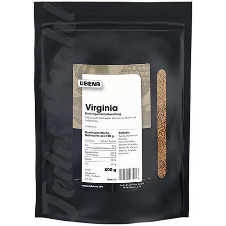 🥩 800g Ubena Virginia Fleischgewürzzubereitung ab 12,69€ (statt 20€)