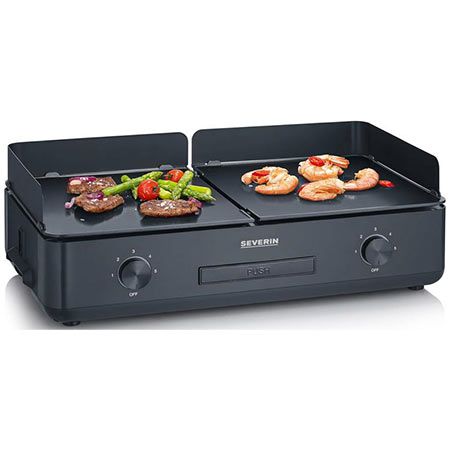 🥩 Severin PG 8569 Plancha Suave Tischgrill mit 2 Grillflächen für 87,79€ (statt 99€)