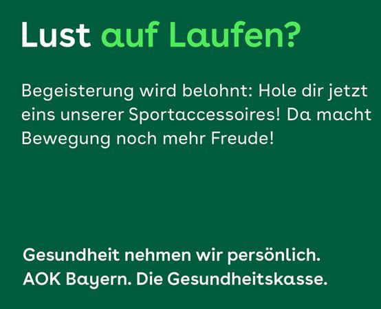 Update! Lokal: Gratis Laufsocken bei der AOK Bayern