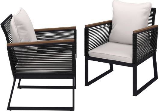Bessagi Toni Gartensessel 2er Set für 89€ (140€)