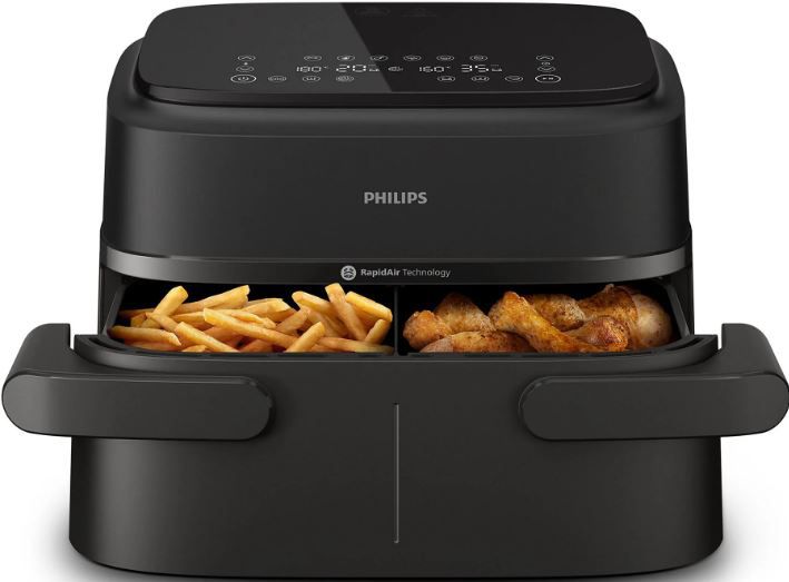 🍟🍗 Philips NA150/00 Airfryer   große teilbare 7 Liter Schublade ab 119€ (statt 140€)
