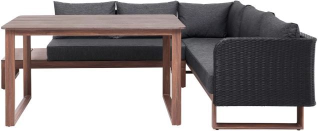 Bessagi Garden Dining Loungeset Elisaveta inkl. Kissen für 384€ (statt 711€)