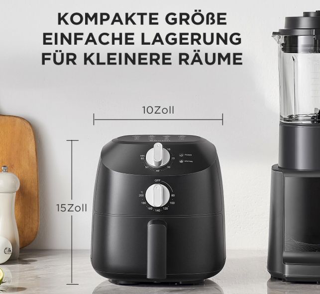 🍟 Kleine Midea Heißluftfritteuse mit 2 Liter Kapazität für 32,99€ (statt 40€)