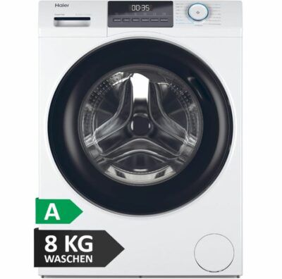 Haier 8kg Waschmaschine mit 1.400U/min & 42kWh Verbrauch für 372,65€ (statt 426€)
