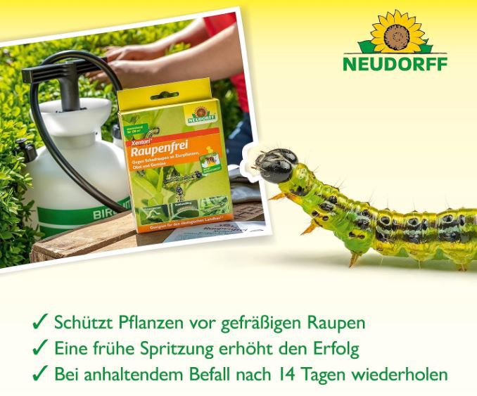 🐛 Neudorff Xentari RaupenFrei 25g   Bio geeignet ab 11,85€ (statt 15€)