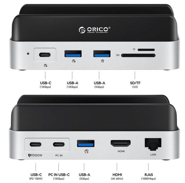 ORICO VS10 MiniDock und Standfuß für Mac Mini / Pro für 72,23€ (statt 120€)