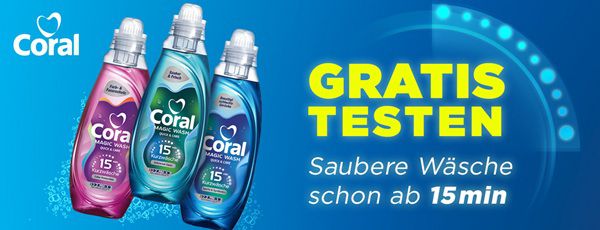 Wieder da! dm: Coral Magic Wash gratis ausprobieren