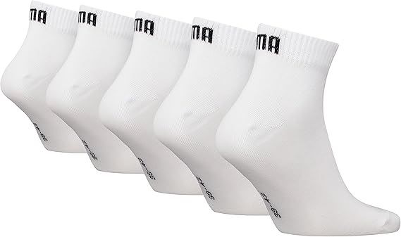 PUMA Unisex Quarter Plain Socken Weiß  5er Pack ab 11,63€ (statt 17€) oder 3 für 6,73€