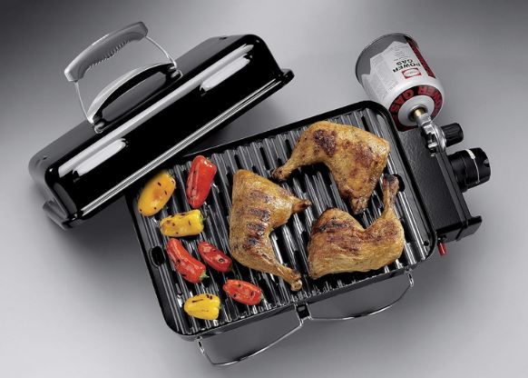 🥩 Weber Go Anywhere Gasgrill mit 42 x 26cm Grillfläche für 134,95€ (statt 148€)