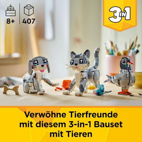 🧱 LEGO 31163 Creator 3in1 Graue Katze für 16,99€ (statt 22€)