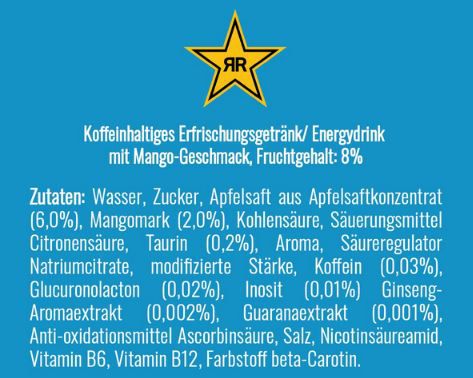 🥤 12er Pack Rockstar Energy Drink Mango ab 9,89€ (statt 18€)   nur 0,82€ pro Dose!