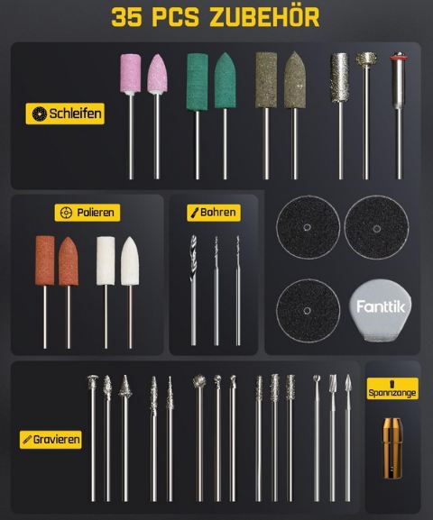 🧰 Fanttik F2 Master Mini Akku Multifunktionswerkzeug, 35 tlg. für 64,99€ (statt 90€)