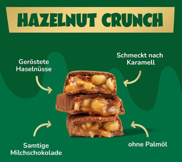 🍫 12er Pack ahead Hazelnut Caramel Schokoriegel ab 22,60€ (statt 28€)