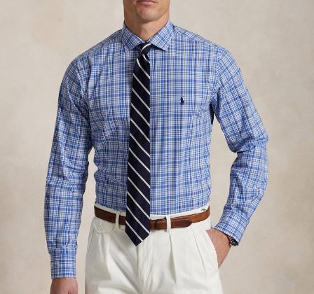 👔 Polo Ralph Lauren Classic Popeline Hemd, kariert für 95,99€ (statt 159€)