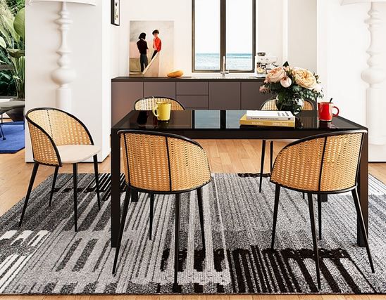 🪑 2er Set Flexispot DC4 Esszimmerstühle aus Rattan für 69,99€ (statt 140€)