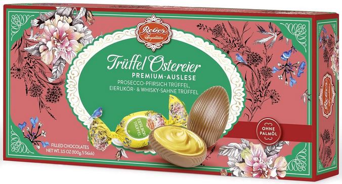 🍬 Reber Ostereier Trüffel Auslese mit 3 Sorten, 100g für 4,97€ (statt 6,30€)