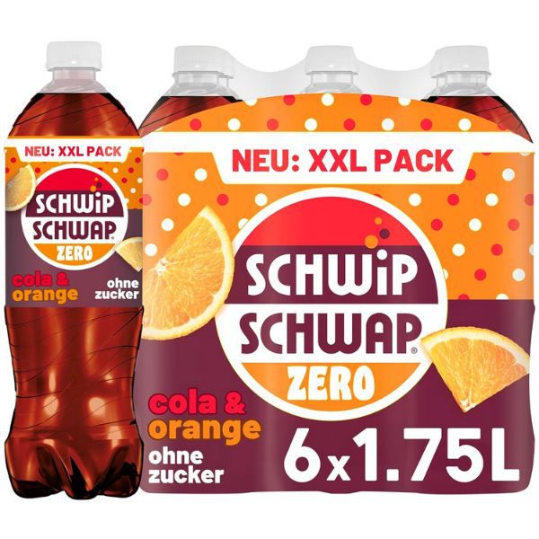 🥤 6 x 1,75L Schwip Schwap Zero für 6,99€ (statt 11€) – nur 0,66€ pro Liter