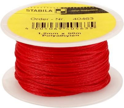 🧵 3 für 1: Stabila Maurerschnur in zwei Farben, je 50m   z.B. 3x Rot für 12,88€ (statt 21€)