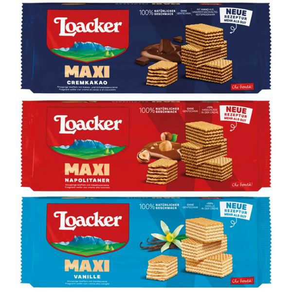 🍫 24 x 200g Loacker Mix Karton mit 3 Sorten für 55,98€ (statt 67€)