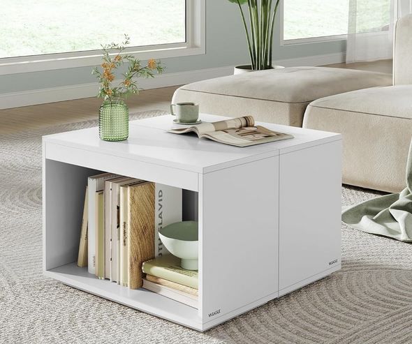 VASAGLE Couchtisch mit Stauraum, 3er Set für 29,99€ (statt 40€)