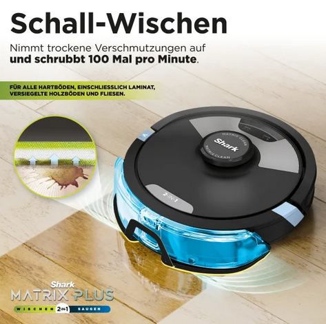 🧹 Shark RV2620WDEU Matrix Plus 2 in 1 Saug  & Wischroboter für 246,39€ (statt 280€)