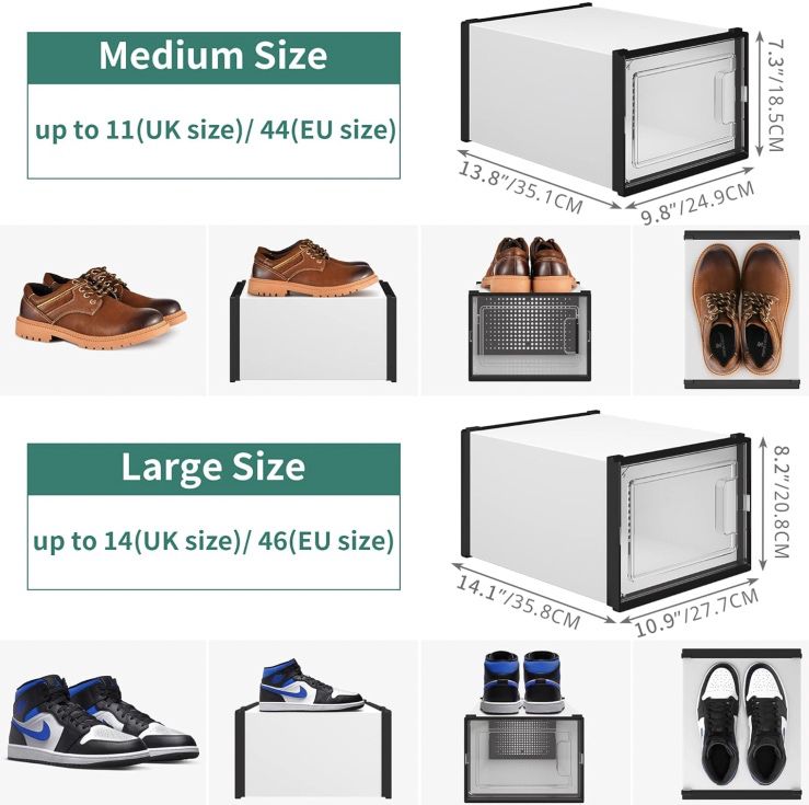 👟 12x YITAHOME Schuh  & Aufbewahrungsboxen ab 20,38€ (statt 69€)