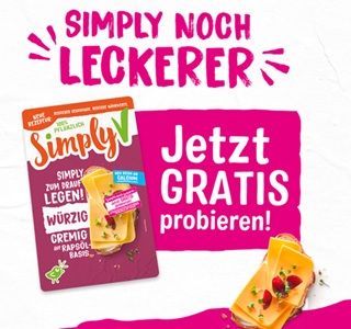 🧀 Veganen Käse Simply V gratis ausprobieren