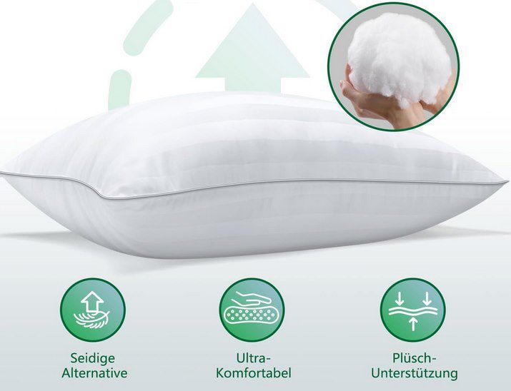 😴 2x COZSINOOR Kopfkissen (40x80) mit je 800g Füllung für 23,99€ (statt 40€)