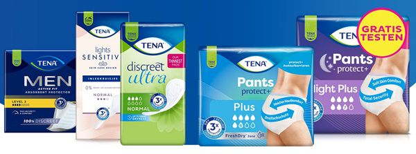 Wieder da! TENA Produkte kostenlos ausprobieren
