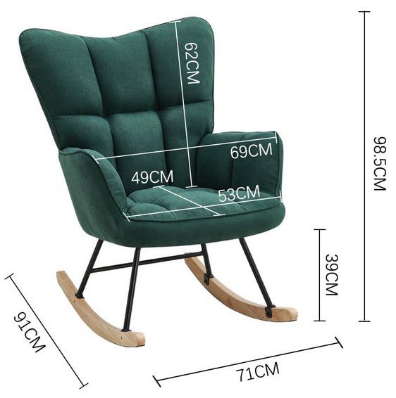 HaiYiZuhause Schaukelstuhl mit weichem Polster für 104,99€ (statt 140€)