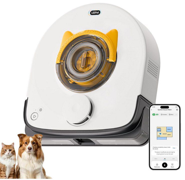 UBPET V10 Saugroboter für Tierhaare mit 22kPa für 187,47€ (statt 350€)