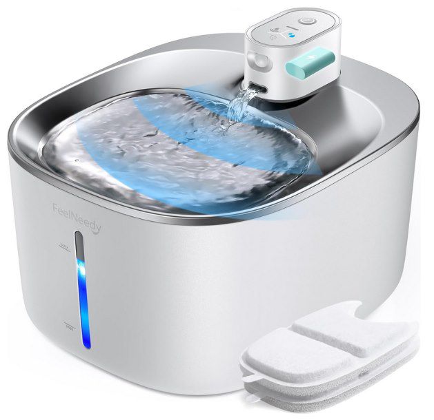 🐈 Feelneedy Katzen Trinkbrunnen mit Sensor, 4L für 34,92€ (statt 50€)