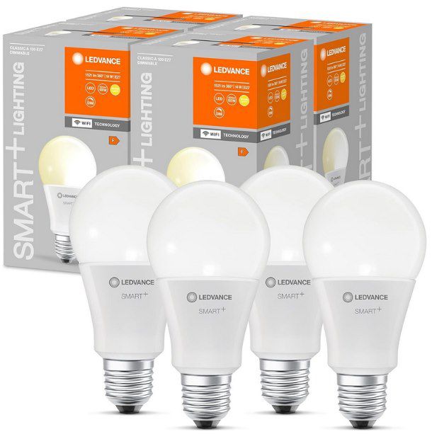 💡 4x LEDVANCE Smart+ E27 LED Lampen Warmweiß für 9,99€ (statt 28€)