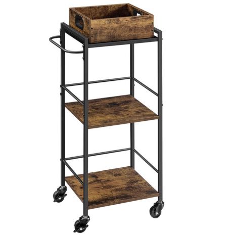 VASAGLE Servierwagen mit abnehmbarem Tablett für 23,99€ (statt 30€)