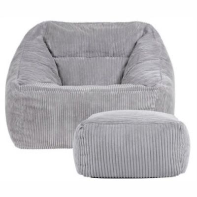 🛋️🧸 ICON XXL Sitzsack „Morgan“ mit Hocker mit 100x80x88 cm für 160€ (statt 200€)