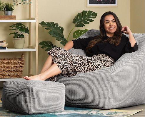 🛋️🧸 ICON XXL Sitzsack „Morgan mit Hocker mit 100x80x88 cm für 160€ (statt 200€)