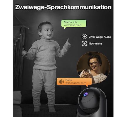 📹🏡 Tenda CP3 Innen Überwachungskamera für 18,69€ (statt 22€)