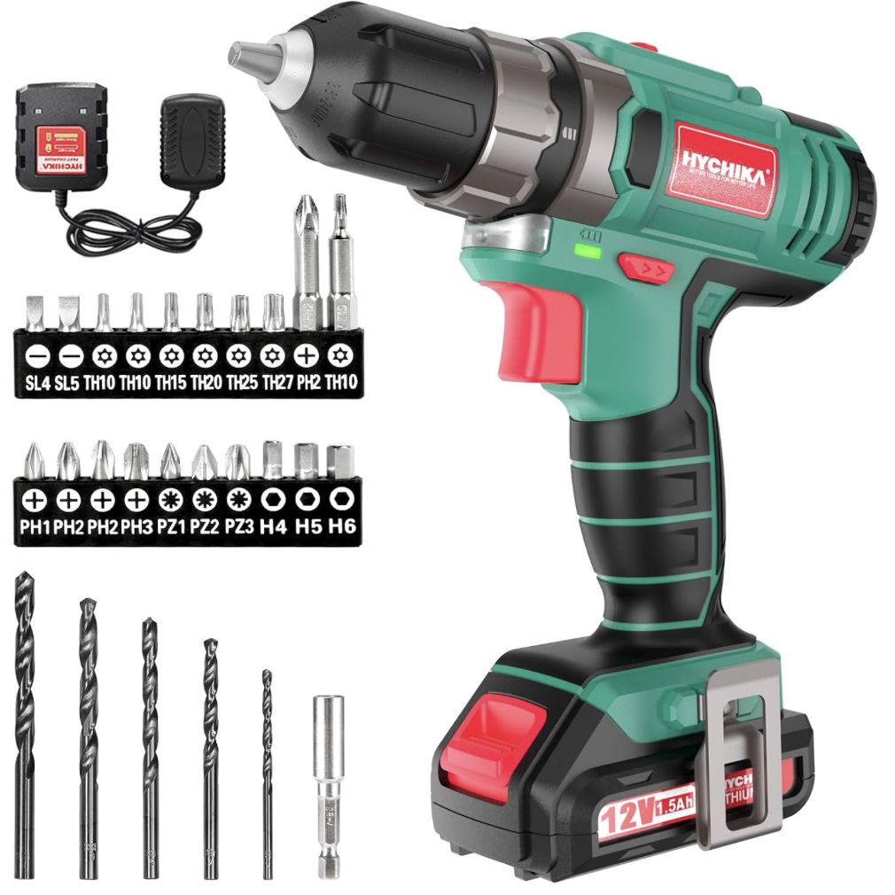 🔋🛠️🪛 Hychika E0004EU Akku-Bohrschrauber für 35,90€ (statt 46€)
