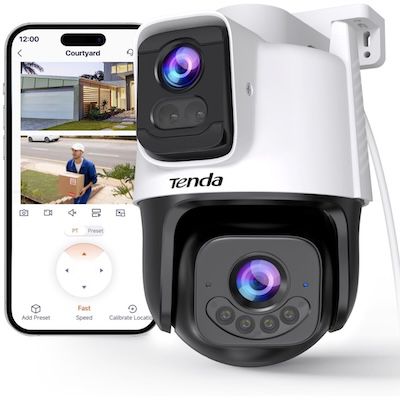 📷🏠 Tenda CH9 Dual Objektiv Überwachungskamera für 47,49€ (statt 57€)